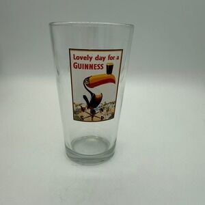 Guinness Pint Glass Toucan Lovely Day‎ For A Guinness Barware Collectible